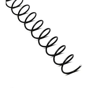 Rayson 7.9mm Spiral Wire Coil for Binding, 4:1 Pitch, 48-Loops, 5/16" Coils Metal Comb Binding 40 Sheet Capacity, Black Color & Pack of 100