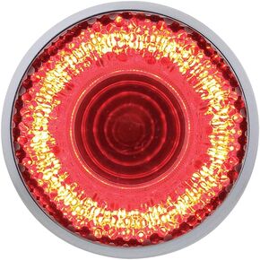 United Pacific 9 LED 2" Mirage Clearance/Marker Light - Red LED/Clear Lens, 36527