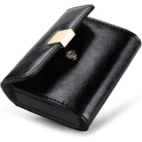 Womens RFID Blocking Credit Card Holder Small Leather Accordion Wallet