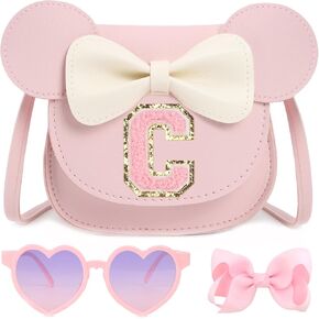 Toddler Purse for Girls Birthday Gift, Little Girls Purse Kids Wallet Mouse Crossbody Bag Gift Set
