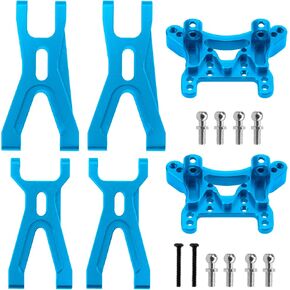 ShareGoo Aluminum Alloy Front Rear Swing Arm & Shock Tower Mount Compatible with 1/18 A949 A959 A969 A979 K929 RC Car