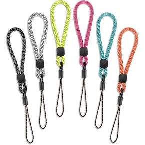 6 Pcs Multi Colour Wrist Strap Lanyard Small Lanyard Finger Strap Reflective Hand Finger Lanyard Wrist Lanyard Identification Badges and Supplies