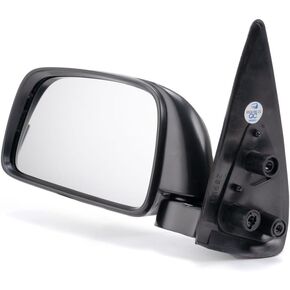 For Toyota Tacoma 1995-2000 Door Mirror Driver Side | Manual | Non-Heated | Manual Folding | 9 x 5in Housing | Textured Black | Replacement For 8794004040 | TO1320116