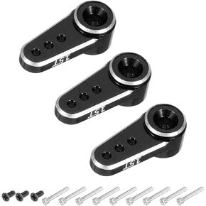 MECCANIXITY Aluminum Alloy 15T Steering Servo Arm Horn Green for DIY RC Car/Boat/Airplane Boat Accessories 3 Pcs