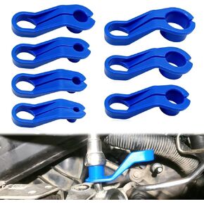 7PCS AC Fuel Line Disconnect Tool Set, 1/4 5/16 3/8 1/2 5/8 3/4 7/8 Inch Quick Disconnect Kit Compatible with Ford/GM/Chrysler/Mazda - New Upgrade Fuel Line Removal Tool Kit