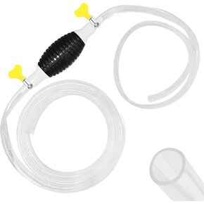Hand Siphon Pump for Gasoline with Siphon Hose,Multifunction Gas Syphon Hand Pump Funnel for Water of Gas Can Spout Replacement,Portable Fuel Pumps Water Transfer Pump Tool Set (3.3Ft)