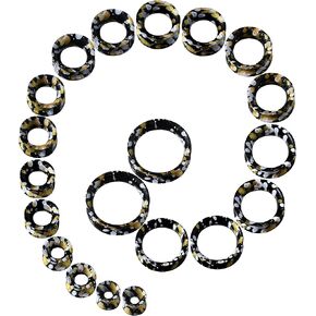 Jewseen 20Pcs Silicone Tunnels 2g-1’’ Silicone Gauges Double Flared Ear Gauges Plugs Flexible Silicone Plugs Piercing Jewelry for Women Men