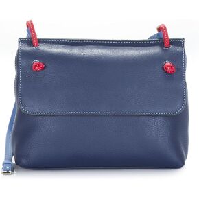 mywalit Rio Flapover Handbag - Leather, Adjustable Strap, Slip Pockets, Zip Pocket, Fits a Kindle