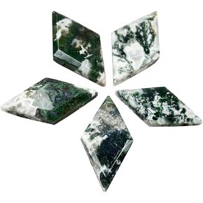 Blue Labradorite Stone Rhomboid Shaped Decorative Healing Crystal Diamond Home Office Decor Unique 1.0 Pounds