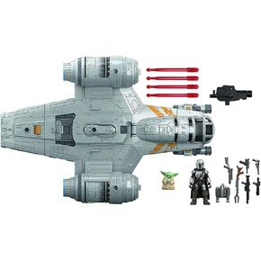 STAR WARS Mission Fleet The Mandalorian The Child Razor Crest Outer Rim Run Deluxe Vehicle with 2.5-Inch-Scale Figure for Kids Ages 4 and Up