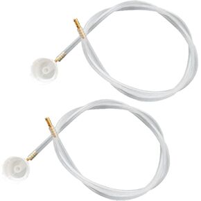 2 PCS Aerosol Nozzles with 19.69 Inch Extension Hose, 4.5mm Car Nozzle Film, 360 Degree Paint Spray Gun, Car Body Repair Tool Accessories, Fits Male Stem Spray Cans, Fluid Film