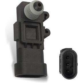 مستشعر ضغط خزان منفذ تنفيس بخار السيارة من Ajxn، تصميم متين مقاوم للماء، متوافق مع الجيل الثالث من دلفي، رقم OEM البديل #16238399، 9377680، 09377680، 16196060 (أسود) in Kuwait