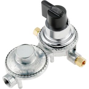 2 Stage Propane Regulator, RV Propane Auto Changeover Regulator, Two Stage Propane Tank Valve Replacement for RVs, Vans, Trailers, Campers,Trucks