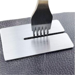 DIY Diamond Lacing Stitching Chisel aid Leather Craft Tools accessories DIY Prong Hole Punch Tool mate 2 pack