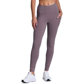 Avalanche Women's Fleece Hiking Leggings, High Waist Full Length Fleece Lined Legging Fleece Yoga Pants with Pockets