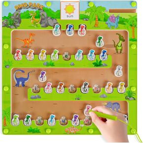 Magnetic Alphabet Maze Toy,Montessori Learning Toys,Alphabet Magnetic Puzzle Toys for Fine Motor/Sensory/Cognitive Development,Gifts for Toddlers Ages 3-7