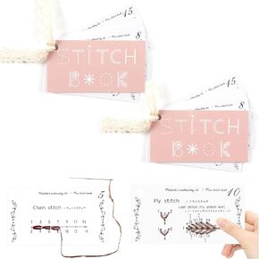 2 Pack Creative Mini Sewing Book - Guide for Beginners & Enthusiasts with Embroidery Inspirations from Creative Mini Sewing Book Embroidery, Portable with Travel - Friendly Mini Sewing Kit