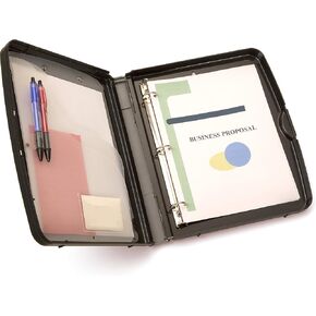 Officemate Ringbinder Clipboard Storage Box, Charcoal (83309), 13" x 10.8" x 2"