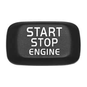 Start Stop Engine Switch Button Decoration Cover Modifications Compatible with Volvo V40 V60 S60 S60L XC60 S80L Ignition Starter Switch (Matte Black)