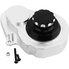 Aluminum Gearbox Housing Cover for Traxxas 1/10 Slash 2WD RC Upgrades Parts,Transmission Case Housing Differential Shell (Black)