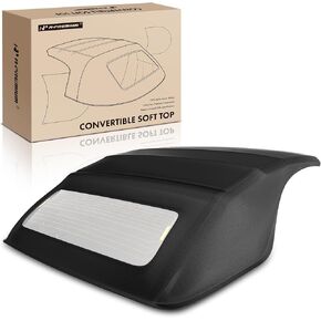 A-Premium Black Convertible Soft Top Compatible with Ford Mustang 2005-2014, Convertible, with Glass Window