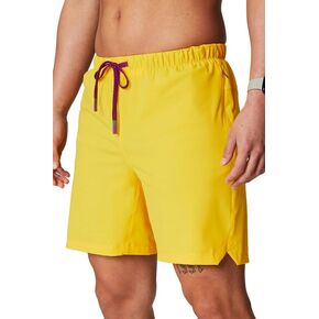 Fabletics Men's The One Short (Unlined), Training, Swimming, Lightweight, Quick-Dry, Zip Pocket, Stretch Woven