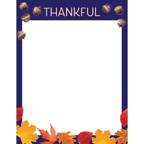 Great Papers! Thankful Holiday Stationery Letterhead, 8.5" x 11", 50 count (2021119)