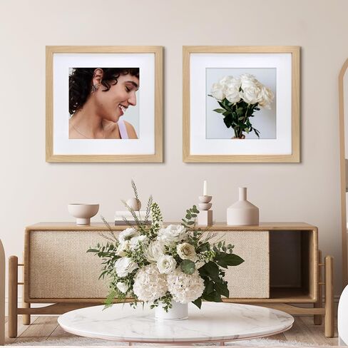 VNVNK 20x28 Frame Natural Wood Color, Perfect for 20x28 Inch Picture without Mat or 16x24 Inch Picture with Mat, Home Wall Decor Picture Frame-1 PCS in Saudi Arabia