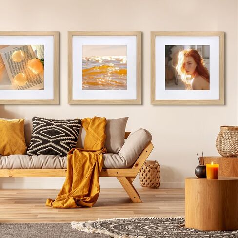 VNVNK 20x28 Frame Natural Wood Color, Perfect for 20x28 Inch Picture without Mat or 16x24 Inch Picture with Mat, Home Wall Decor Picture Frame-1 PCS in Saudi Arabia