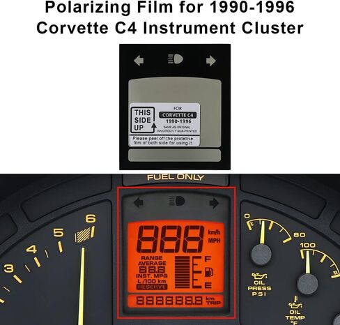 استبدال فيلم الاستقطاب لمجموعة أدوات كورفيت C4 90-96 in Kuwait