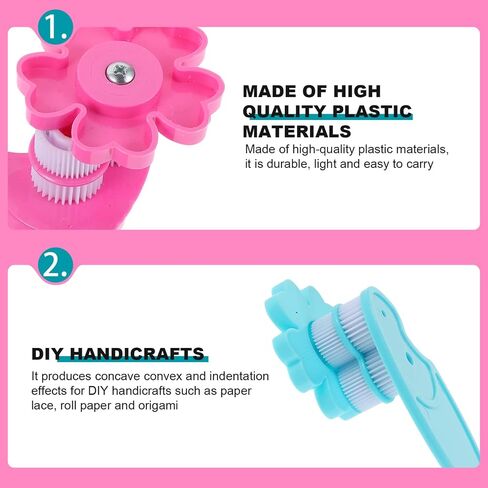 2pcs Quilling Crimper Paper Quilling Crimper Paper Winder Machine Paper Quilled Tool Machine Plastic Hand- in Saudi Arabia