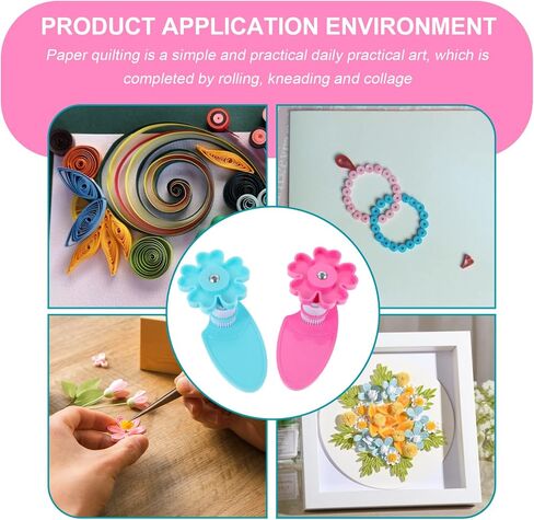 2pcs Quilling Crimper Paper Quilling Crimper Paper Winder Machine Paper Quilled Tool Machine Plastic Hand- in Saudi Arabia