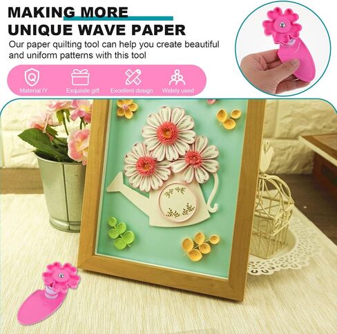 2pcs Quilling Crimper Paper Quilling Crimper Paper Winder Machine Paper Quilled Tool Machine Plastic Hand- in Saudi Arabia