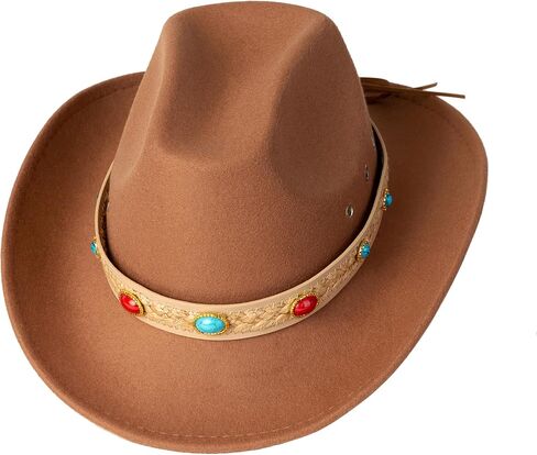Womens Floppy Hat Wide Band Dress Up Cowgirl Hat in Saudi Arabia