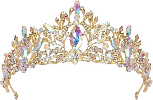 تيجان وتيجان عتيقة من SWEETV للنساء، غطاء رأس لتاج الملكة لحفلات الهالوين وحفلات Quinceanera in Saudi Arabia