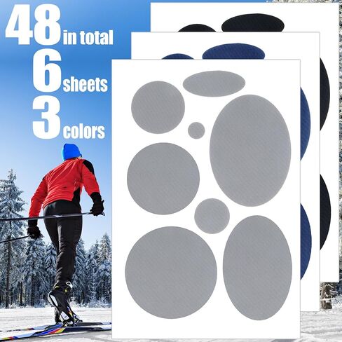 40pcs Puffer Down Jacket Repair Patches Self-Adhesive, Nylon Fabric Repair Patch Waterproof Kit, Black Round Stick On Patches Tape for Coat Clothing Tent Sleeping Bags Ski Pants Holes in Saudi Arabia