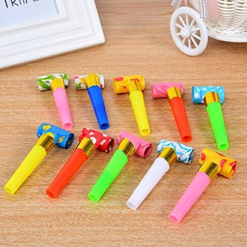 30Pcs Party Blower Multicolor Musical Blowouts Whistles Funny Party Noisemakers Party Horns Party Supplies Party Blowers Blow Horn Noise Maker in Saudi Arabia
