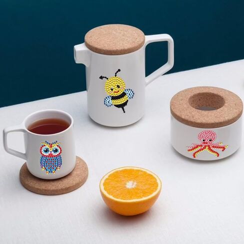 مجموعات ملصقات الرسم الفني الماسي 5D DIY، 15 قطعة من الملصقات الفنية الماسية ذات موضوع الحيوان، تناسب المبتدئين البالغين. in Kuwait