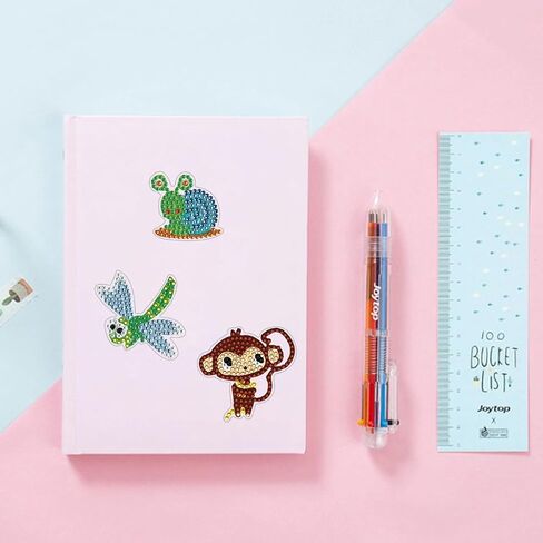 مجموعات ملصقات الرسم الفني الماسي 5D DIY، 15 قطعة من الملصقات الفنية الماسية ذات موضوع الحيوان، تناسب المبتدئين البالغين. in Kuwait