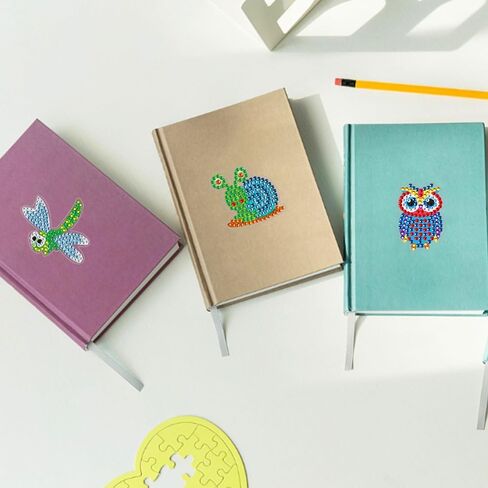 مجموعات ملصقات الرسم الفني الماسي 5D DIY، 15 قطعة من الملصقات الفنية الماسية ذات موضوع الحيوان، تناسب المبتدئين البالغين. in Kuwait