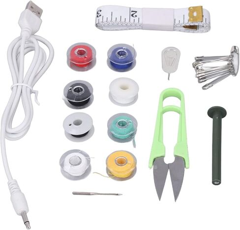 Diydeg Handheld Sewing Machine, Mini Portable Electric Sewing Machine, Ergonomic Battery Powered Portable Mending Machine Quick Stitch Tool for DIY Quick Repairing, Beginners, Kids, Home and Travel in Saudi Arabia