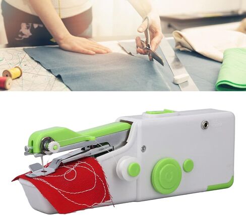Diydeg Handheld Sewing Machine, Mini Portable Electric Sewing Machine, Ergonomic Battery Powered Portable Mending Machine Quick Stitch Tool for DIY Quick Repairing, Beginners, Kids, Home and Travel in Saudi Arabia