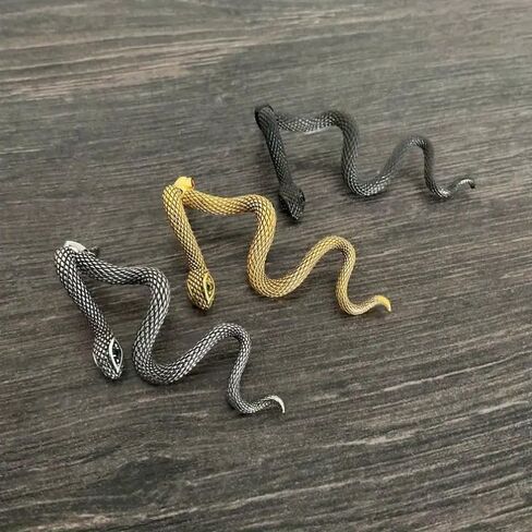 Snake Earrings for Women Gold Silver Snake Edgy Earring Unique Animal Serpent Front Back Stud Earrings Grunge Goth Snake Earring Halloween Jewelry Outfits Accessories in Kuwait