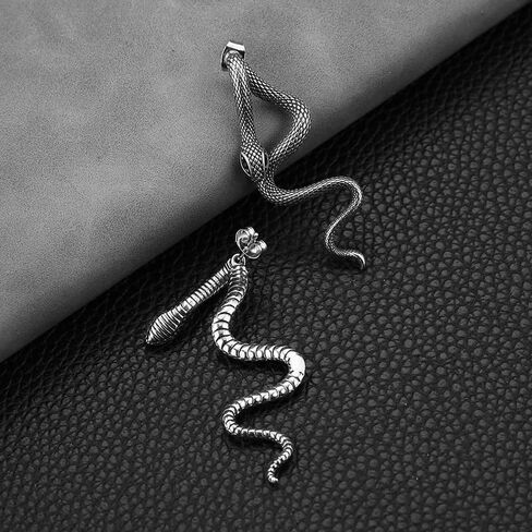 Snake Earrings for Women Gold Silver Snake Edgy Earring Unique Animal Serpent Front Back Stud Earrings Grunge Goth Snake Earring Halloween Jewelry Outfits Accessories in Kuwait