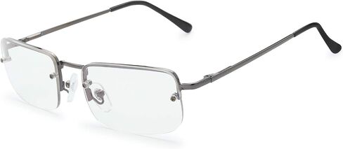 The Fresh Minimalist Small Rectangular Sunglasses Clear Eyewear Spring Hinge - Gift Box Package (106-Brown, Brown, 58) in Kuwait