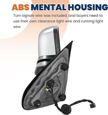 Chrome Towing Mirrors Compatible for 2014-2019 GMC Sierra 1500 2500 3500 HD/Chevy Silverado w/Heated Power,Turn Signals,Extended Left and Right (Set of 2） in Saudi Arabia