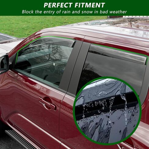 Side Window Visor Deflector Compatible with 2024-2025 Toyota Tacoma Visor Trim Cover Replacement for 2024 2025 Toyota Tacoma Accessories in Kuwait