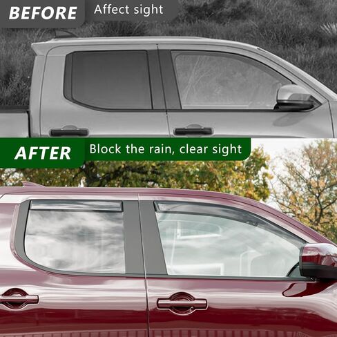 Side Window Visor Deflector Compatible with 2024-2025 Toyota Tacoma Visor Trim Cover Replacement for 2024 2025 Toyota Tacoma Accessories in Kuwait