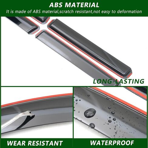 Side Window Visor Deflector Compatible with 2024-2025 Toyota Tacoma Visor Trim Cover Replacement for 2024 2025 Toyota Tacoma Accessories in Kuwait