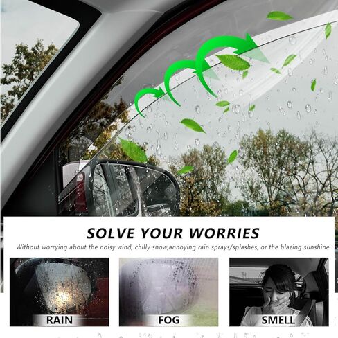 Side Window Visor Deflector Compatible with 2024-2025 Toyota Tacoma Visor Trim Cover Replacement for 2024 2025 Toyota Tacoma Accessories in Kuwait